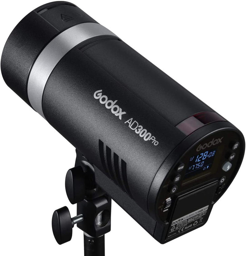 Godox AD300Pro 300W Flashlight Round Head Outdoor Flash with 12W