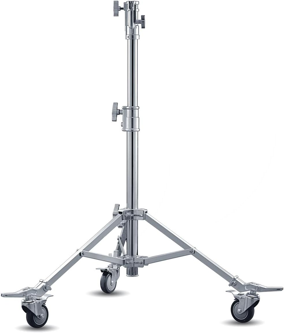 Godox SA5015 5.25 Feet Roller Stand with Folding Base, Heavy-Duty Steel Construction, and Adjustable Height