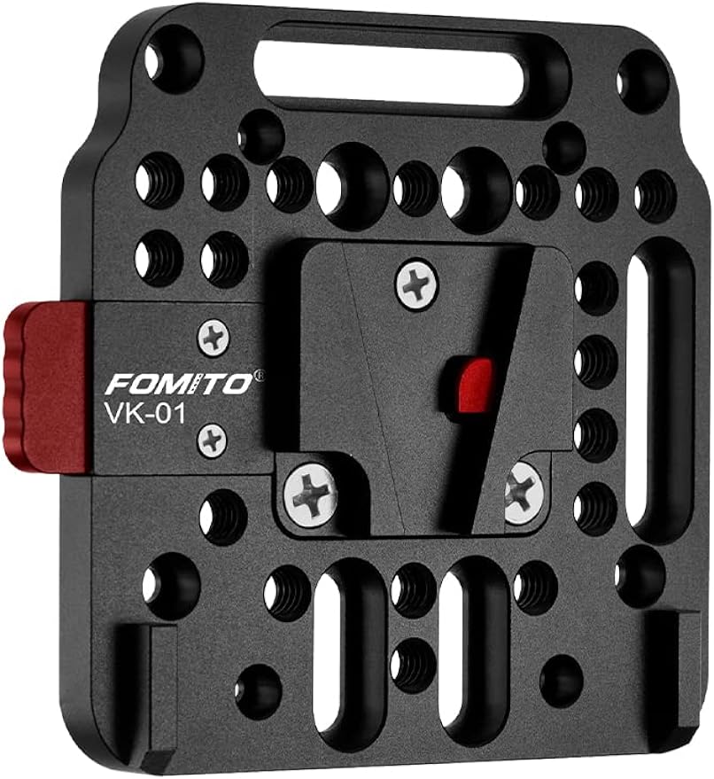 Fomito V Mount Battery Plate V Mount Adapter VK-01 V-Lock Quick Release Plate V-Lock Assembly Kit for V-Mount Battery