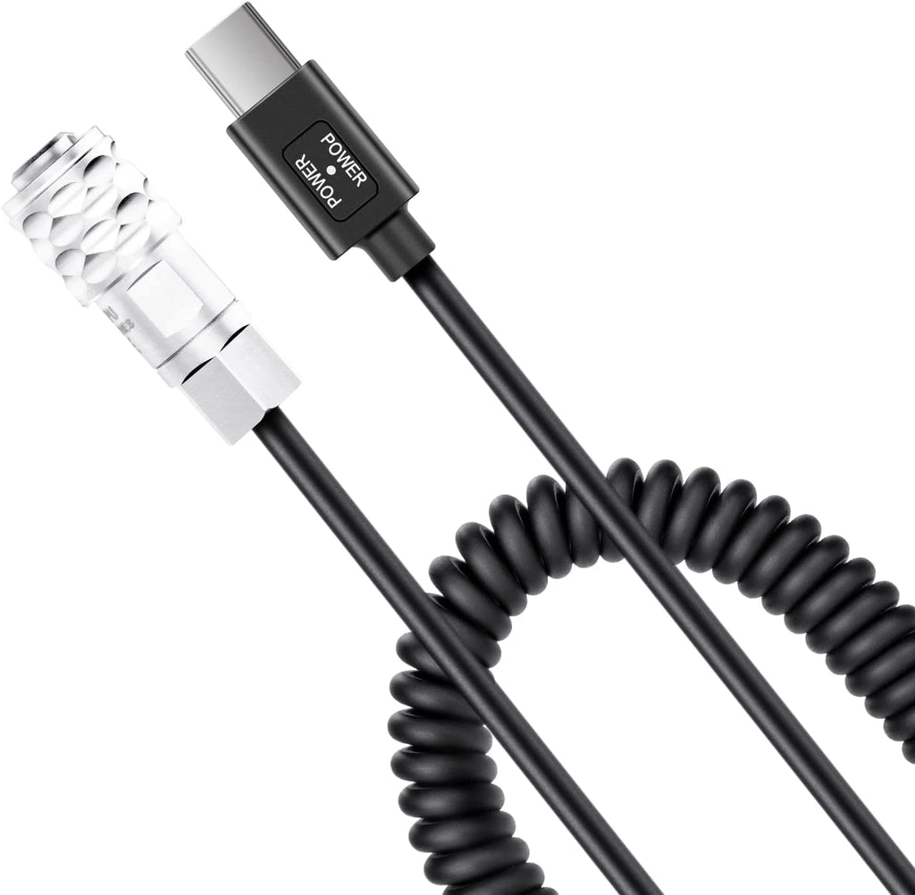 FOMITO 12V USB-C PD Power Cable for Blackmagic Pocket Cinema Camera 4K 6K BMPCC to Type-C PD Trigger