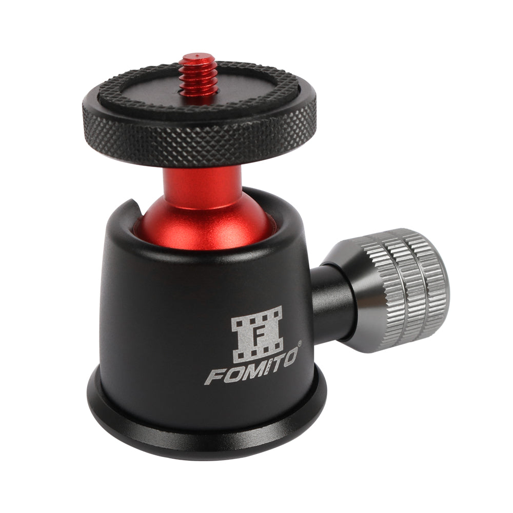 Fomito Q1 Tripod Mini Ball Head 360° Pan with 1/4" Screw for Camera Compact DSLR Phone Light Stand