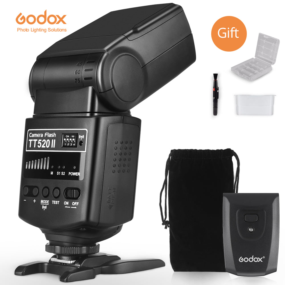 GODOX TT520II for Canon Nikon Pentax Olympus Fujifilm flashlight photography flashgun